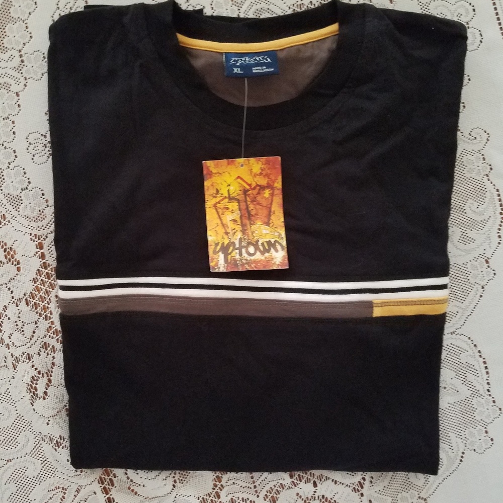 Uptown Black Mens Shirt  XL